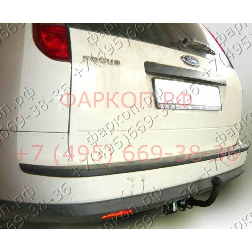 F109-A Лидер-плюс ТСУ для Ford Focus 2 универсал 2004-2012 без выреза бампера. Нагрузки: 1200/75 кг, масса фаркопа 18,96 кг (без электрики в комплекте)