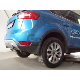 F113V GALIA Полностью оцинкованный фаркоп на Ford Kuga 2008-2013, 2013-2020. Подрозетник убирается за бампер. Тип шара: AV (вертикальное быстросъемное креплен
