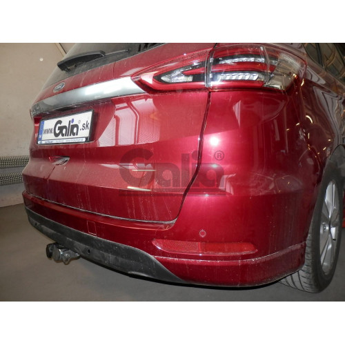 F133V GALIA Полностью оцинкованный фаркоп на Ford Galaxy 2015-2022, Ford S-MAX 2015-2023. Тип шара: AV (вертикальное быстросъемное крепление шара на ключе). Невидимый вырез бампера. Нагрузки: 2000/90 кг, масса фаркопа 17,17 кг
