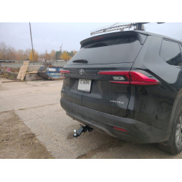 FA 0560-E Бизон Фаркоп на Toyota Grand Highlander 2023-, Lexus TX 2023- без подрезки бампера. Тип шара: E (легкосъемный шар под квадрат). Нагрузки: 2500/160 кг. Не комплект