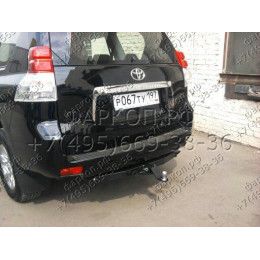 FA 0602-E Бизон Фаркоп на Toyota Land Cruiser Prado 150 2009-2023, Toyota Land Cruiser Prado 120 2002-2010 без подрезки бампера. Тип шара: E (легкосъемный шар под квадрат). Нагрузки: 3