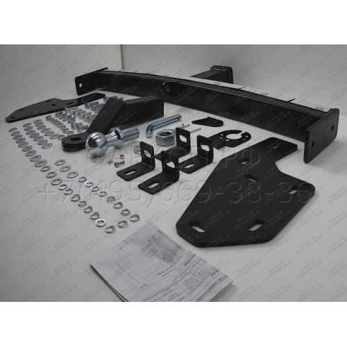 FA 0951-E(N) Бизон Фаркоп с хромированной накладкой на Honda Element 2003-2011 без подрезки бампера. Тип шара: E (легкосъемный шар под квадрат). Нагрузки: 2500/120 кг. Не комплектуется электрикой