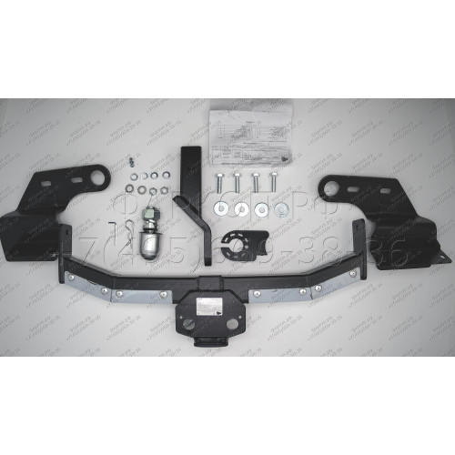 FA 0977-E(N) Бизон Фаркоп с хромированной накладкой на Jeep Grand Cherokee 2010-2021 без подрезки бампера. Тип шара: E (легкосъемный шар под квадрат). Нагрузки: 3500/120 кг. Не комплектуется электрикой