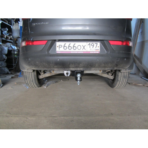 FA 1006-E Бизон Фаркоп на Kia Sportage 2010-2016 без подрезки бампера. Тип шара: E (легкосъемный шар под квадрат). Нагрузки: 2800/120 кг. Не комплектуется электрикой