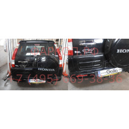 H050C GALIA Полностью оцинкованный фаркоп на Honda CR-V 2002-2007. Особенности: запасное колесо на задней двери. Тип шара: C (горизонтальный съемный). Уста