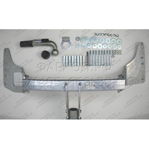H050C GALIA Полностью оцинкованный фаркоп на Honda CR-V 2002-2007. Особенности: запасное колесо на задней двери. Тип шара: C (горизонтальный съемный). Установка без снятия и выреза бампера. Нагрузки: 1500/100 кг, масса фаркопа 18,87 кг