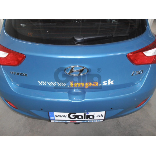 H086A GALIA Полностью оцинкованный фаркоп на Kia Ceed хетчбек 2012-2018, Kia Proceed 2013-2018, Hyundai i30 хетчбек 2012-2018. Тип шара: A. Невидимый вырез бампера. Нагрузки: 1500/75 кг, масса фаркопа 16,12 кг
