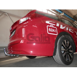 H092C GALIA Полностью оцинкованный фаркоп на Honda Civic Tourer универсал 2013-2017. Подрозетник убирается за бампер. Тип шара: C (горизонтальный съемный). Не