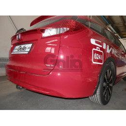 H092C GALIA Полностью оцинкованный фаркоп на Honda Civic Tourer универсал 2013-2017. Подрозетник убирается за бампер. Тип шара: C (горизонтальный съемный). Не