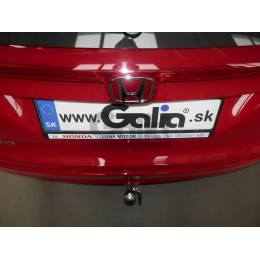 H092C GALIA Полностью оцинкованный фаркоп на Honda Civic Tourer универсал 2013-2017. Подрозетник убирается за бампер. Тип шара: C (горизонтальный съемный). Не