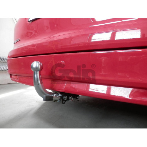 H092C GALIA Полностью оцинкованный фаркоп на Honda Civic Tourer универсал 2013-2017. Подрозетник убирается за бампер. Тип шара: C (горизонтальный съемный). Невидимый вырез бампера. Нагрузки: 1500/75 кг, масса фаркопа 15,87 кг
