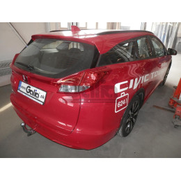 H092C GALIA Полностью оцинкованный фаркоп на Honda Civic Tourer универсал 2013-2017. Подрозетник убирается за бампер. Тип шара: C (горизонтальный съемный). Не