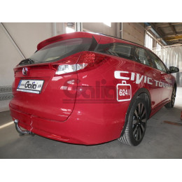 H092C GALIA Полностью оцинкованный фаркоп на Honda Civic Tourer универсал 2013-2017. Подрозетник убирается за бампер. Тип шара: C (горизонтальный съемный). Не