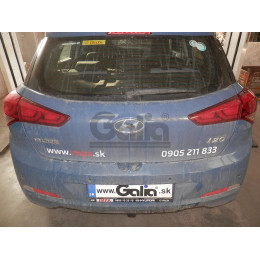 H093C GALIA Полностью оцинкованный фаркоп на Hyundai i20 2014-2020. Тип шара: C (горизонтальный съемный). Невидимый вырез бампера. Нагрузки: 1200/75 кг, масса ф