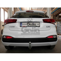 H093C GALIA Полностью оцинкованный фаркоп на Hyundai i20 2014-2020. Тип шара: C (горизонтальный съемный). Невидимый вырез бампера. Нагрузки: 1200/75 кг, масса ф