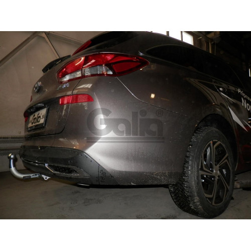 H100A GALIA Полностью оцинкованный фаркоп на Kia Ceed универсал, в т.ч. дизель, в т.ч. GT-Line, в т.ч. hybrid 2018-, Hyundai i30 универсал, в т.ч. дизель, в т.ч. GT-Line, в т.ч. hybrid 2017-. Тип шара: A. Установка без снятия и выреза бампера. Нагрузки: 1