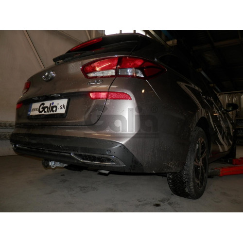 H100A GALIA Полностью оцинкованный фаркоп на Kia Ceed универсал, в т.ч. дизель, в т.ч. GT-Line, в т.ч. hybrid 2018-, Hyundai i30 универсал, в т.ч. дизель, в т.ч. GT-Line, в т.ч. hybrid 2017-. Тип шара: A. Установка без снятия и выреза бампера. Нагрузки: 1