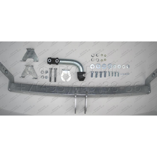 H103A GALIA Полностью оцинкованный фаркоп на Hyundai Tucson рестайл 2018-2021. Тип шара: A. Установка без выреза бампера. Нагрузки: 2200/100 кг, масса фаркопа 15,42 кг