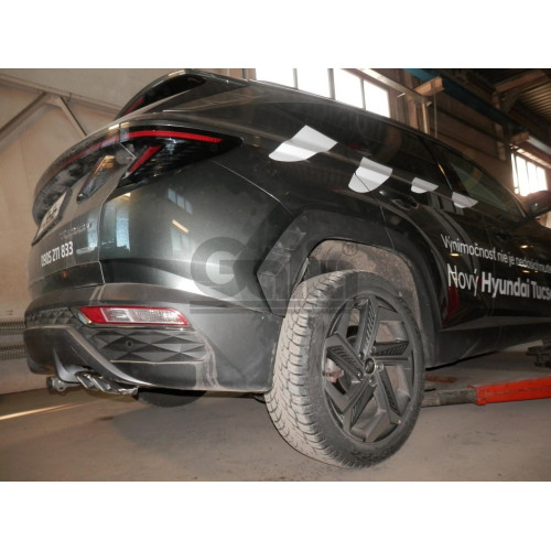 H109A GALIA Полностью оцинкованный фаркоп на Kia Sportage V 2022-, Hyundai Tucson (Европейская сборка) 2021-2024. Тип шара: A. Без подрезки бампера. Нагрузки: 2000/100 кг, масса фаркопа 15,67 кг