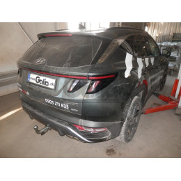 H109A GALIA Полностью оцинкованный фаркоп на Kia Sportage V 2022-, Hyundai Tucson (Европейская сборка) 2021-2024. Тип шара: A. Без подрезки бампера. Нагрузки: 2000/100 кг, м
