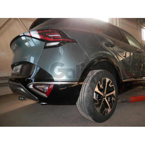 H109A GALIA Полностью оцинкованный фаркоп на Kia Sportage V 2022-, Hyundai Tucson (Европейская сборка) 2021-2024. Тип шара: A. Без подрезки бампера. Нагрузки: 2000/100 кг, масса фаркопа 15,67 кг