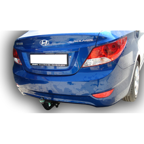 H219-A Лидер-плюс ТСУ для Hyundai Solaris седан 2010-2017 (необходима подрезка бампера), Kia Rio III седан 2011-2017 (необходима подрезка бампера), Kia Rio III хетчбек 2011-2017 (необходима подрезка бампера), Hyundai Solaris хетчбек 2010-2017 (без выреза 