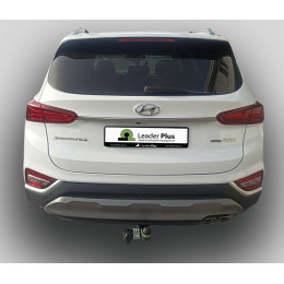H230-A Лидер-плюс ТСУ для Hyundai Santa Fe TM дизель 2018-2021. Требуется подрезка бампера. Нагрузки: 1300/75 кг, масса фаркопа 17,4 кг (без электрики в комплекте)