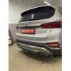 H230-A Лидер-плюс ТСУ для Hyundai Santa Fe TM дизель 2018-2021. Требуется подрезка бампера. Нагрузки: 1300/75 кг, масса фаркопа 17,4 кг (без электрики в комплекте)