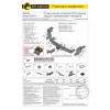 HVR-22-991124.00 PT GROUP Фаркоп оцинкованный с нержавеющей накладкой на Haval Dargo 2022- без подрезки бампера. Тип шара: E (легкосъемный шар под квадрат). Нагрузки: 2000/100 кг, масса фаркопа 21,6 кг (без электрики в комплекте)