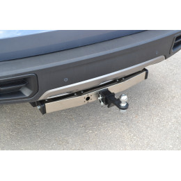 HVR-22-991124.00 PT GROUP Фаркоп оцинкованный с нержавеющей накладкой на Haval Dargo 2022- без подрезки бампера. Тип шара: E (легкосъемный шар под квадрат). Наг