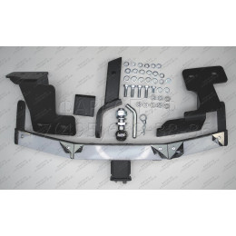 HVR-22-991124.00 PT GROUP Фаркоп оцинкованный с нержавеющей накладкой на Haval Dargo 2022- без подрезки бампера. Тип шара: E (легкосъемный шар под квадрат). Наг