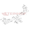 I-034 STEINHOF Фаркоп на Isuzu D-MAX бампер со ступенькой 2021- без подрезки бампера. Тип шара: F. Нагрузки: 3500/245 кг, масса фаркопа 31,8 кг (без электрики в комплекте)