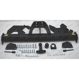 I-034 STEINHOF Фаркоп на Isuzu D-MAX бампер со ступенькой 2021- без подрезки бампера. Тип шара: F. Нагрузки: 3500/245 кг, масса фаркопа 31,8 кг (без электрики в ком