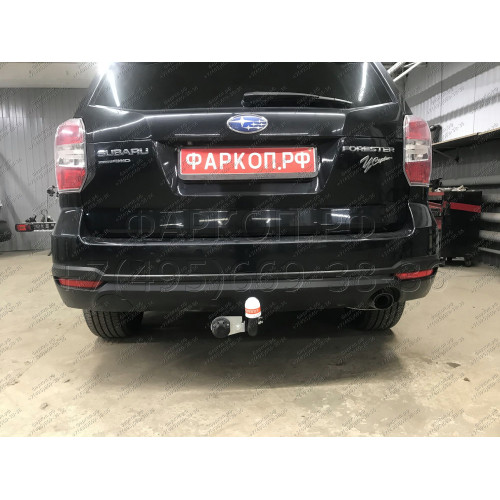 8501 Трейлер Фаркоп для Subaru Forester дорестайлинг 2013-2016. Требуется подрезка бампера. Тип шара: A. Нагрузки: 1200/60 кг, масса фаркопа 16,7 кг (без электрики в комплекте)