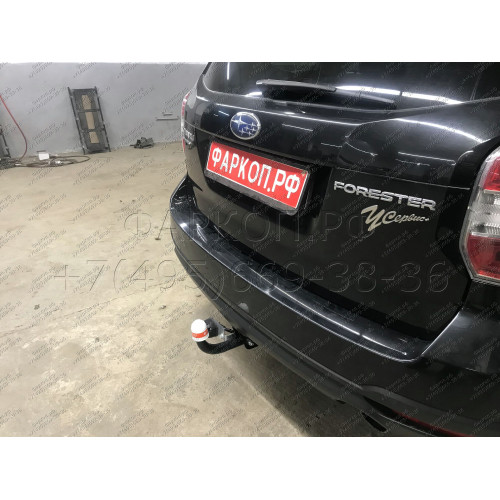 8501 Трейлер Фаркоп для Subaru Forester дорестайлинг 2013-2016. Требуется подрезка бампера. Тип шара: A. Нагрузки: 1200/60 кг, масса фаркопа 16,7 кг (без электрики в комплекте)
