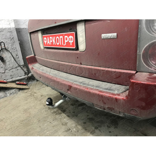 R050A GALIA Полностью оцинкованный фаркоп на Land Rover Range Rover III 2002-2013. Тип шара: A. Без выреза бампера. Нагрузки: 3500/150 кг, масса фаркопа 25,5 кг