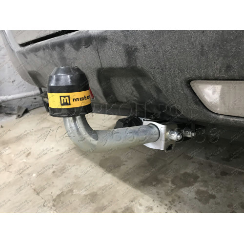 91402-A MOTODOR Фаркоп с оцинкованным шаром на Nissan X-Trail T31 2007-2015 без выреза в бампере. Тип шара: A. Нагрузки: 1500/75 кг, масса фаркопа 20 кг (без электрики в комплекте)