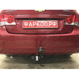 5259-A ORIS Фаркоп на Chevrolet Cruze седан 2009-2016. Необходима подрезка бампера. Тип шара: A. Нагрузки: 1100/50 кг, масса фаркопа 15,6 кг (без электрики в комплек