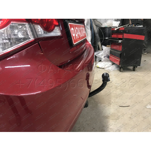 5259-A ORIS Фаркоп на Chevrolet Cruze седан 2009-2016. Необходима подрезка бампера. Тип шара: A. Нагрузки: 1100/50 кг, масса фаркопа 15,6 кг (без электрики в комплекте)