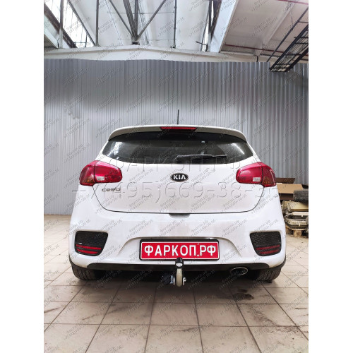 H086A GALIA Полностью оцинкованный фаркоп на Kia Ceed хетчбек 2012-2018, Kia Proceed 2013-2018, Hyundai i30 хетчбек 2012-2018. Тип шара: A. Невидимый вырез бампера. Нагрузки: 1500/75 кг, масса фаркопа 16,12 кг