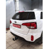 4258-A ORIS Фаркоп на Hyundai Santa Fe 2012-2018, Hyundai Grand Santa Fe 2013-2018, Kia Sorento 2012-2015, кроме Prime. Необходима подрезка бампера. Тип шара: A. Нагрузки: 2000/100 кг, масса фаркопа 19,7 кг (без электрики в комплекте)
