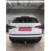 S120A GALIA Полностью оцинкованный фаркоп на Skoda Kodiaq 2WD, 4WD 2017-2023, 2023-. Тип шара: A. Невидимый вырез бампера. Нагрузки: 2600/140 кг, масса фаркопа 15,72 кг
