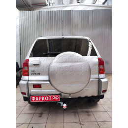 7831 Трейлер Фаркоп для Toyota RAV4 2000-2006, Chery Tiggo 2006-2011 без снятия и подрезки бампера. Тип шара: A. Нагрузки: 1200/60 кг, масса фаркопа 14 кг (без электрики 