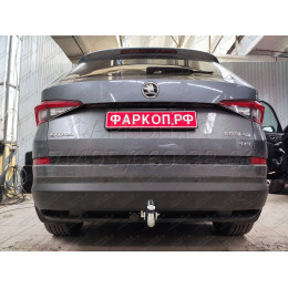 S120A GALIA Полностью оцинкованный фаркоп на Skoda Kodiaq 2WD, 4WD 2017-2023, 2023-. Тип шара: A. Невидимый вырез бампера. Нагрузки: 2600/140 кг, масса фаркопа 15,72 кг