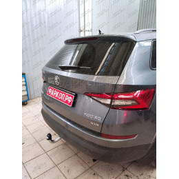 S120A GALIA Полностью оцинкованный фаркоп на Skoda Kodiaq 2WD, 4WD 2017-2023, 2023-. Тип шара: A. Невидимый вырез бампера. Нагрузки: 2600/140 кг, масса фаркопа 15,72 кг