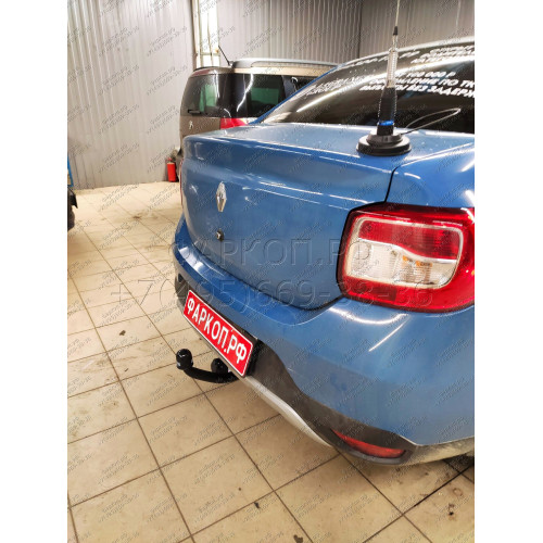 1433-AN ORIS Фаркоп на Renault Sandero Stepway 2014-2022, Renault Logan Stepway 2019-2022. Необходима подрезка бампера. Тип шара: A. Нагрузки: 1100/75 кг, масса фаркопа 15,8 кг (без электрики в комплекте)