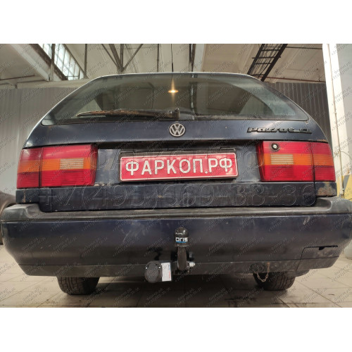 2116-A ORIS Фаркоп на Volkswagen Passat седан 1993/10-1996/9, Passat универсал 1993/10-1997/4. Необходима подрезка бампера. Тип шара: A. Нагрузки: 1500/75 кг, масса фаркопа 12,4 кг (без электрики в комплекте)