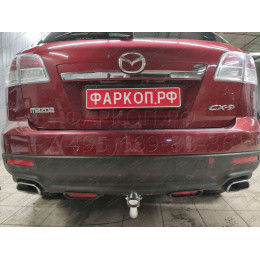 M133A GALIA Полностью оцинкованный фаркоп на Mazda CX-9 2007-2012, 2012-2017. Подрозетник убирается за бампер. Тип шара: A. Установка без снятия и выреза бампер