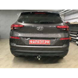 H103A GALIA Полностью оцинкованный фаркоп на Hyundai Tucson рестайл 2018-2021. Тип шара: A. Установка без выреза бампера. Нагрузки: 2200/100 кг, масса фаркопа 15,42 
