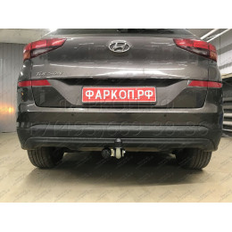 H103A GALIA Полностью оцинкованный фаркоп на Hyundai Tucson рестайл 2018-2021. Тип шара: A. Установка без выреза бампера. Нагрузки: 2200/100 кг, масса фаркопа 15,42 